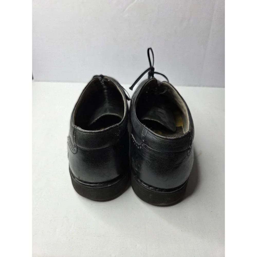Rockport Mens Black Leather Wingtip Oxford Shoes Vibram‎ Sole M3678 9 W Hungary
